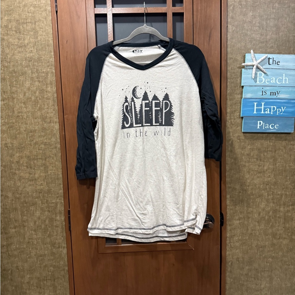 Lazy One Sleep in the Wild Raglan Tee